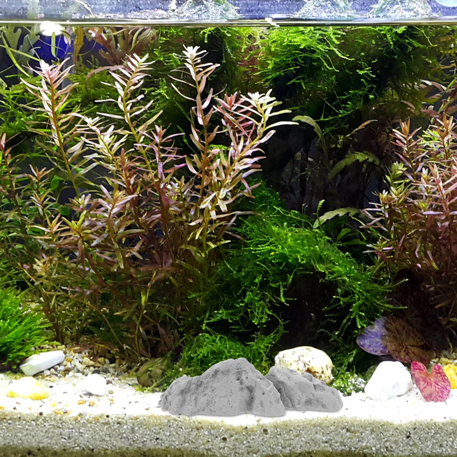 

1pc Artificial Rockery Stone Ornament for Fish Tank Decor Small Fake Stone Landscape Aquarium Decoration Accessories