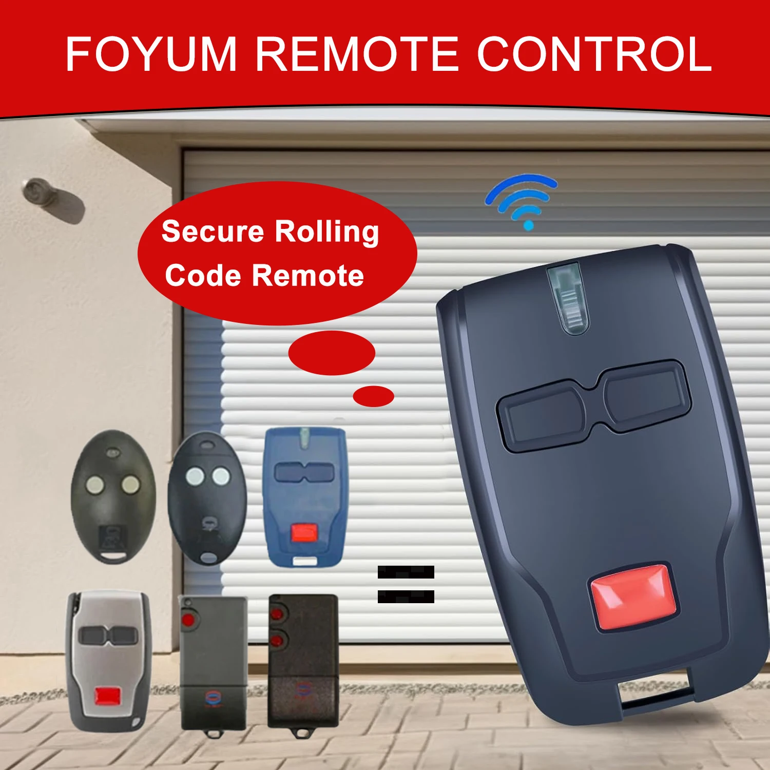 

Telecomando 433MHz Garage Remote Control for B RCB02 RCB04 MITTO 2 4 KLEIO B RCA 02 04 TRC1 TRC2 TRC3 433.92MHz Door GateOpener