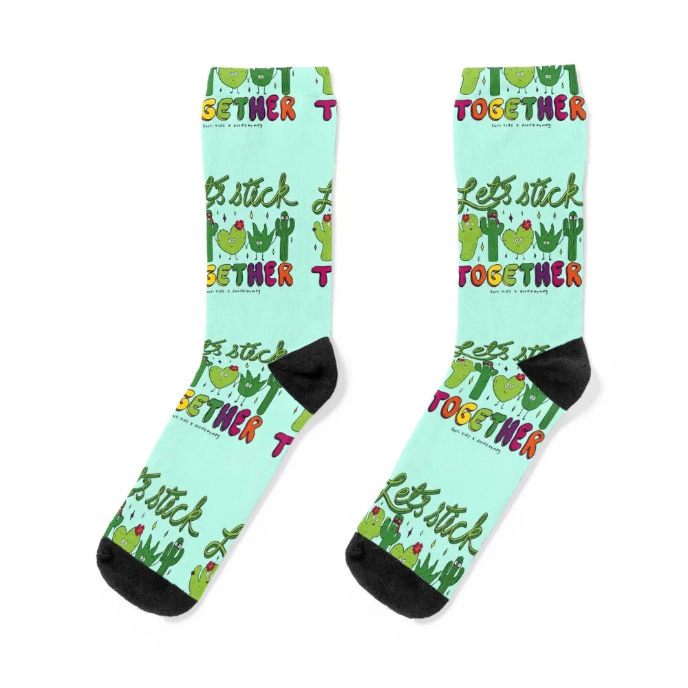 

Let's Stick Together Socks funny sock Hiking boots Heating sock Antiskid soccer Socks Women Men's