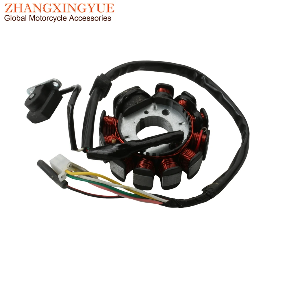 Scooter 11 Coil Magneto Stator For GY6 125cc 150cc 152QMI 157QMJ AC