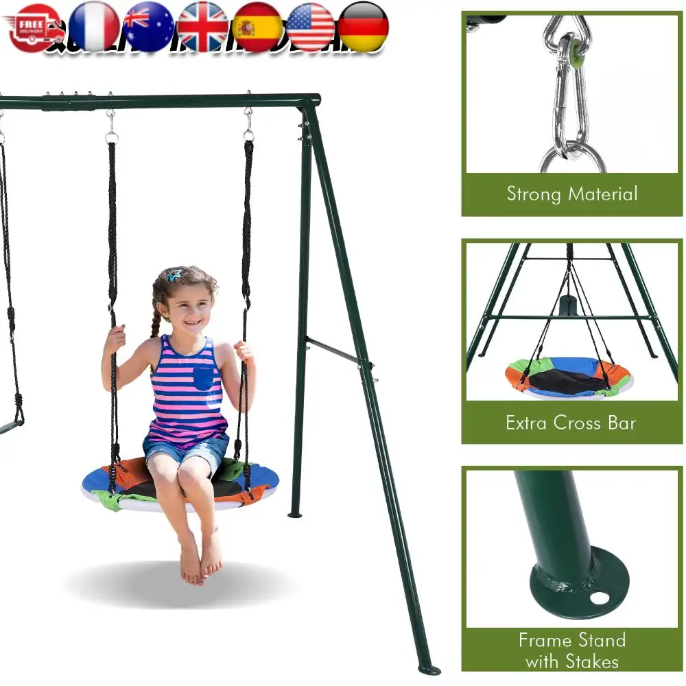 Telaio per parco giochi resistente Telaio triangolare antiruggine Porta amaca multiuso per altalena universale Altalena per tavola morbida