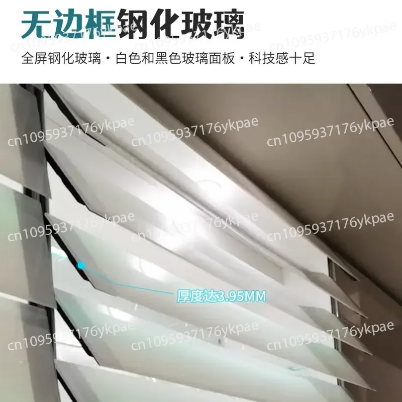 Electric Future Blinds Automatic Folding Glass Door Cabinet Kitchen Bathroom Shelf Intelligent Lifting Hanging Cabinet