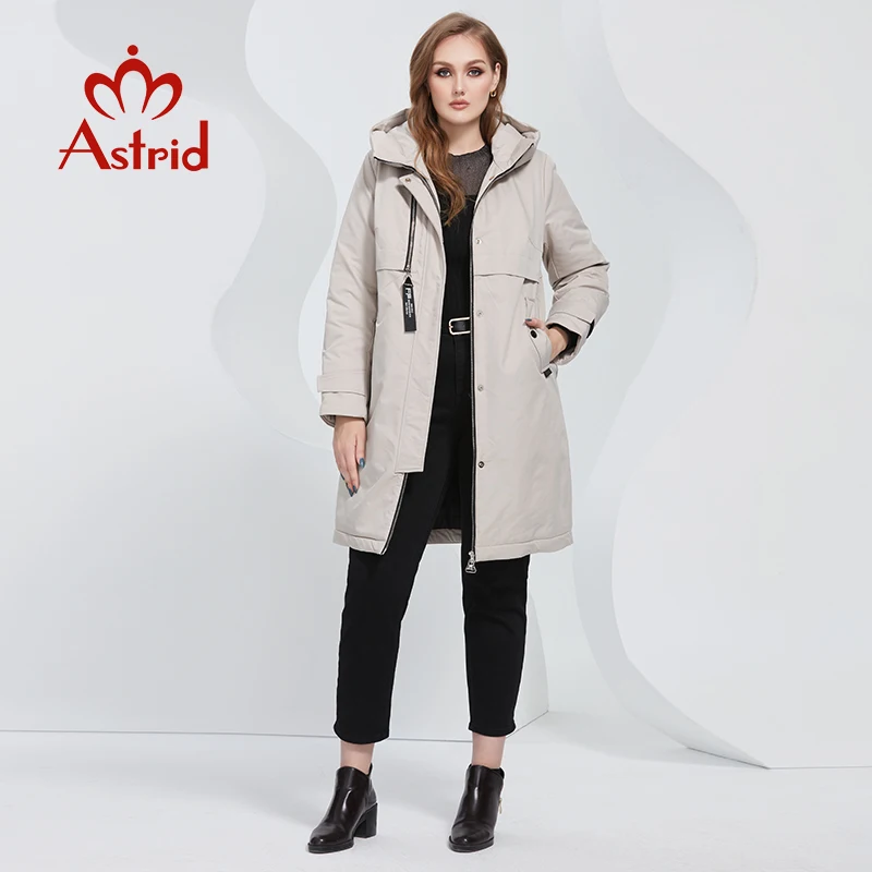 Astrid 2022 casaco de inverno feminino oversize longo grosso acolchoado para baixo casacos com capuz parkas senhoras outerwear acolchoado at-10005