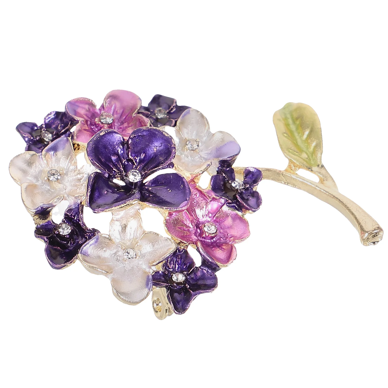 

Hydrangea Brooch Decorative Pin Fashion Accessories for Women Halloween Flower Brooches Zinc Alloy Lapel Vintage Style Miss