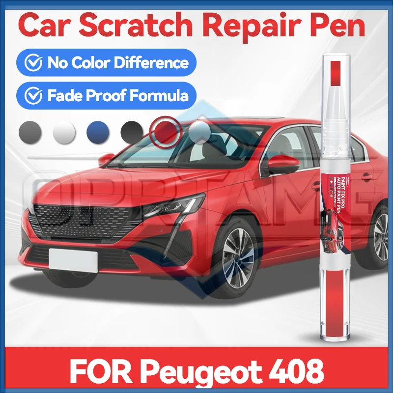 

Карандаш для подкраски колесных дисков Peugeot 408, средство для ремонта автомобильной краски, удаления царапин, аксессуары для авто, черный ELX, белый