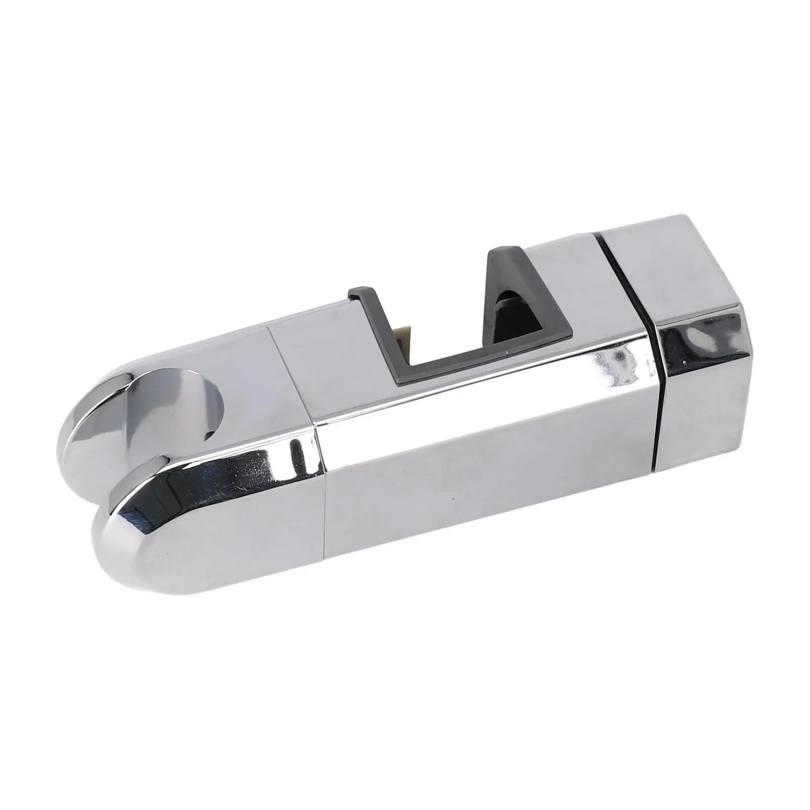 Adjustable Bracket Chrome Shower Head Holder Shower Rail Head Slider Bar Holder Adjustable Shower Head Holder Square Poles