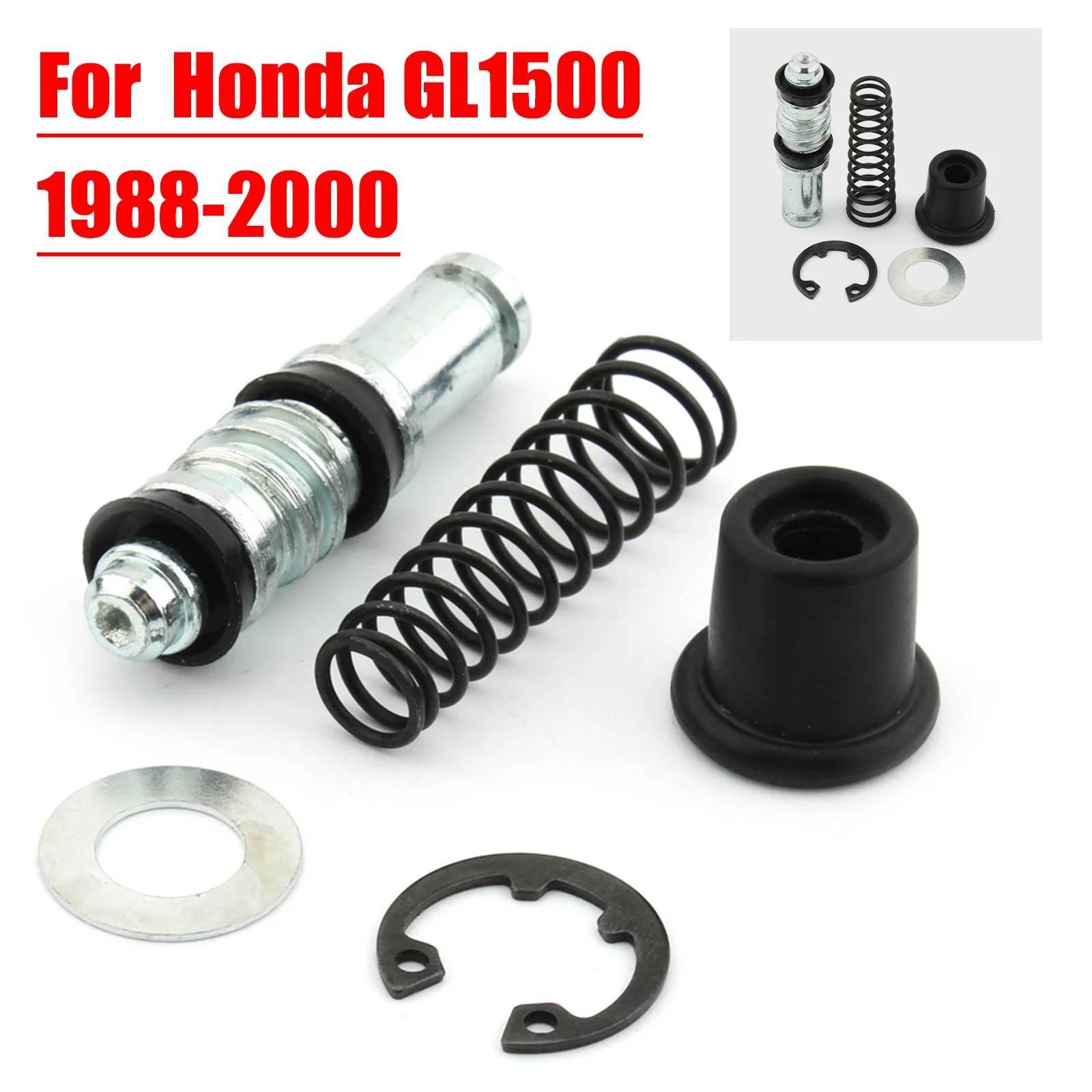 Motorcycle Brake Pump Piston Plunger Repair Gasket Kit For Honda GL1200 Goldwing/ Aspencade / Interstate / SE'