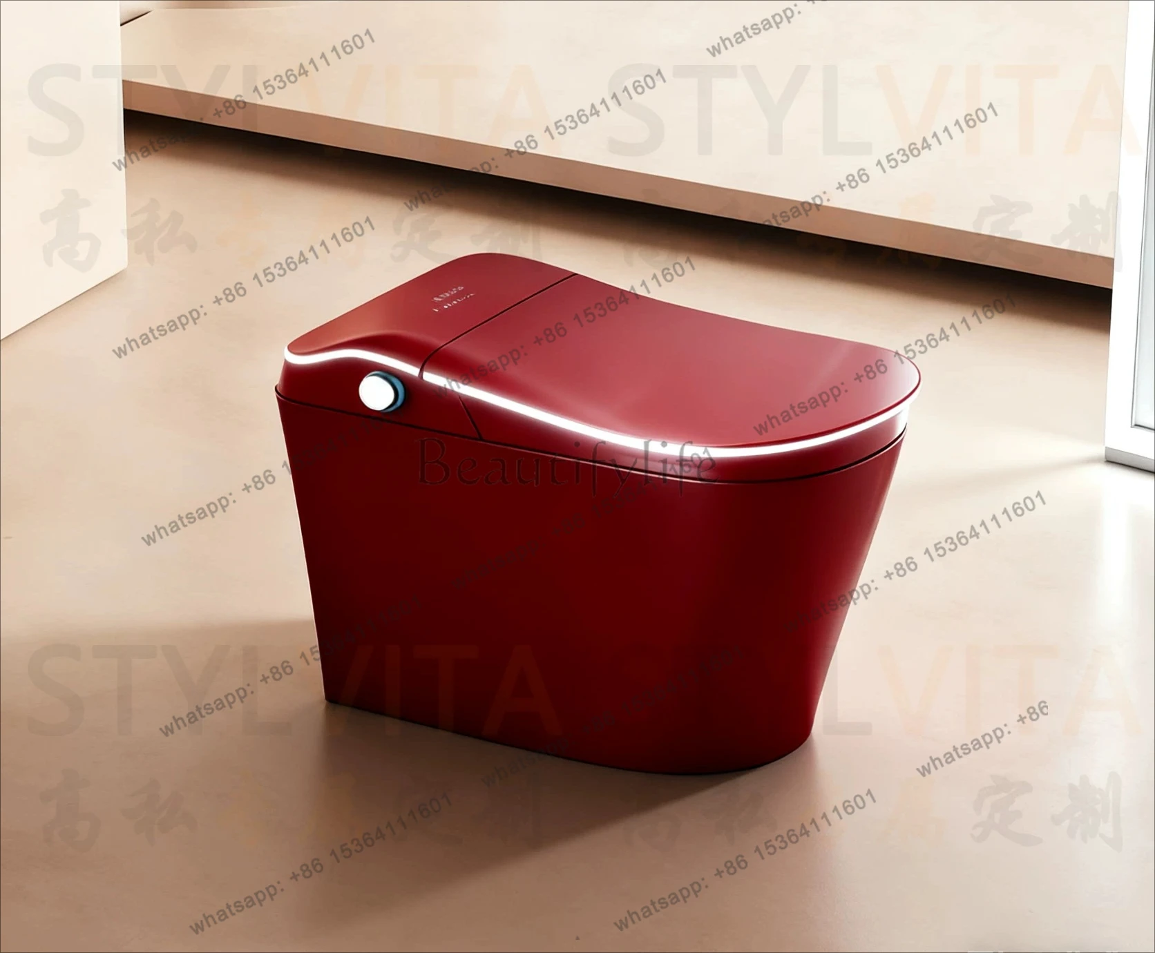 

Front women wash high luxury retro style smart toilet automatic flip toilet