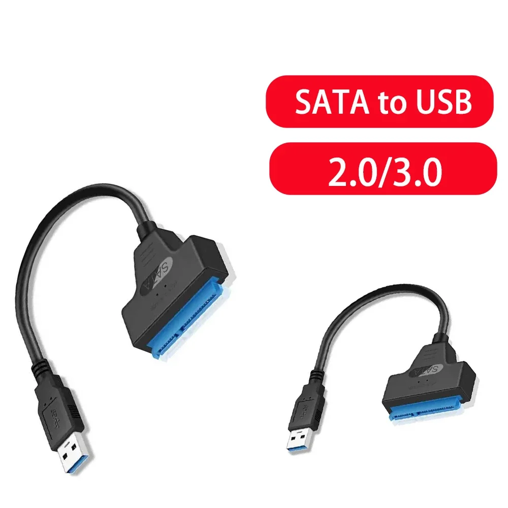 USB/Type C SATA 3 Adapter Cable SATA to USB 3.0 Converter Cord for 2.5 Inch External SSD Hard Drive for Laptop Desktop Computer view 3