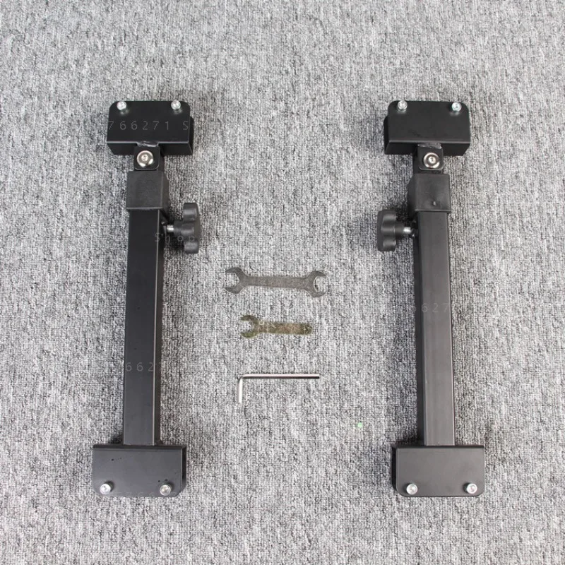 Folding racing simulation steering wheel game bracket mounting panel reinforcement for enhanced stability