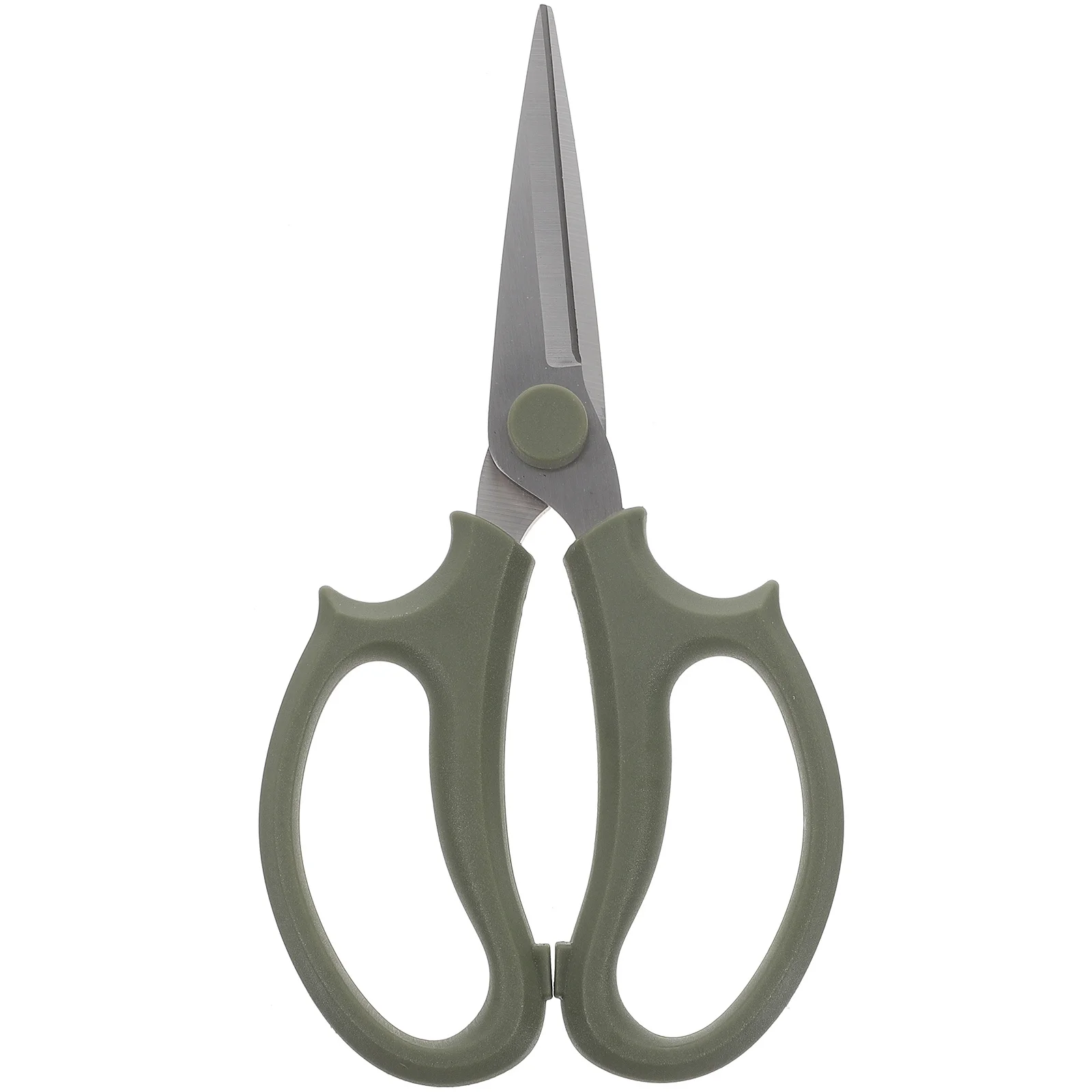 

Flower Scissor Stainless Steel Pointed Head Durable Rust-Resistant Gardening Shear Non-Skid Handle Practical Plant Trimmer