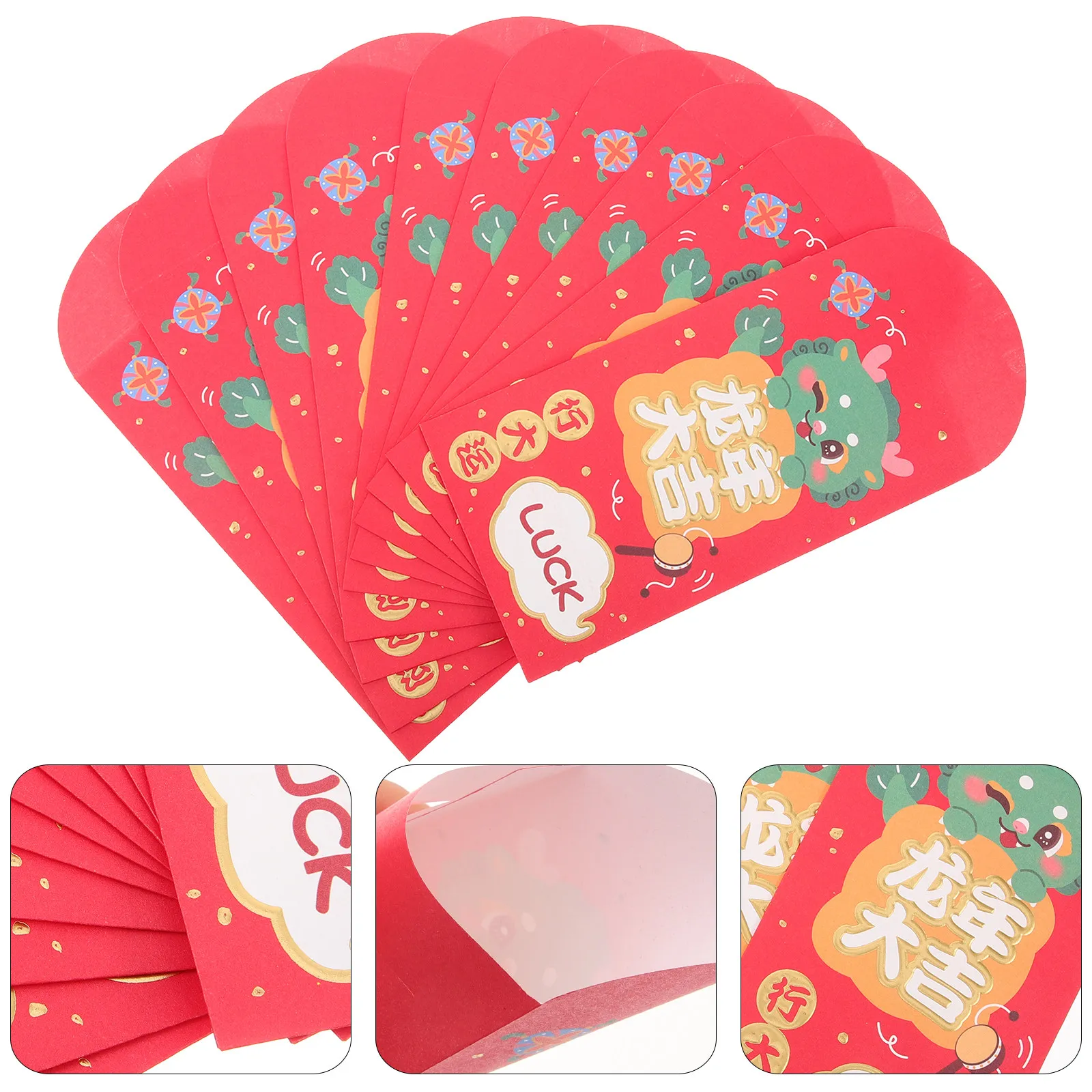 

Красные конверты к Году Кролика: Изысканные бумажные пакеты для китайского Нового года 2023, подарочные конверты для денег на удачу с праздничным дизайном