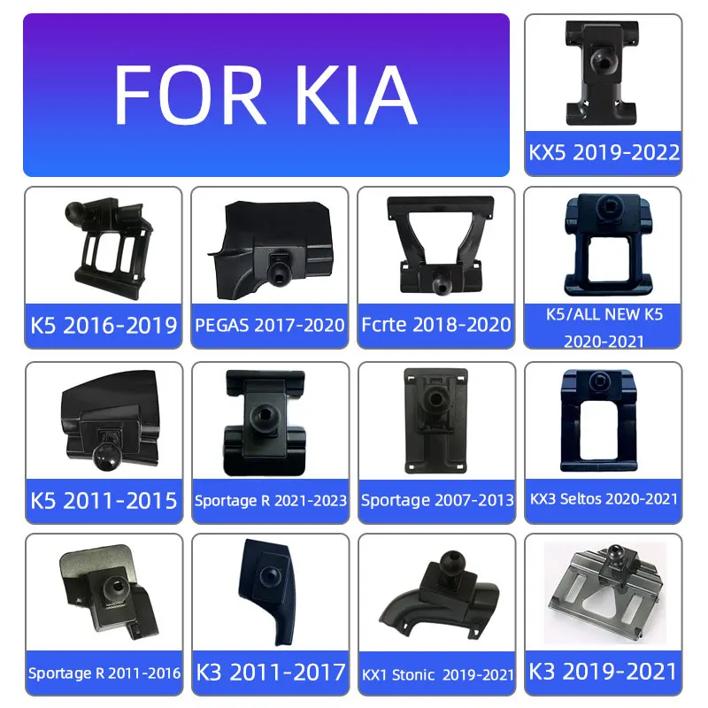 

Car Phone Holder Stand Buckle Mount Bracket Fixed Special Base For Kia Sportage R KX1 KX3 KX5 K2 K3 K4 K5 Fcrte Stonic Sorento