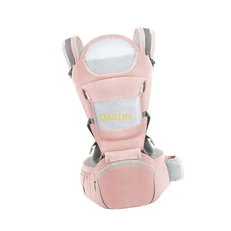 QX2D Portabebés ergonómico transpirable con cinturón y asiento