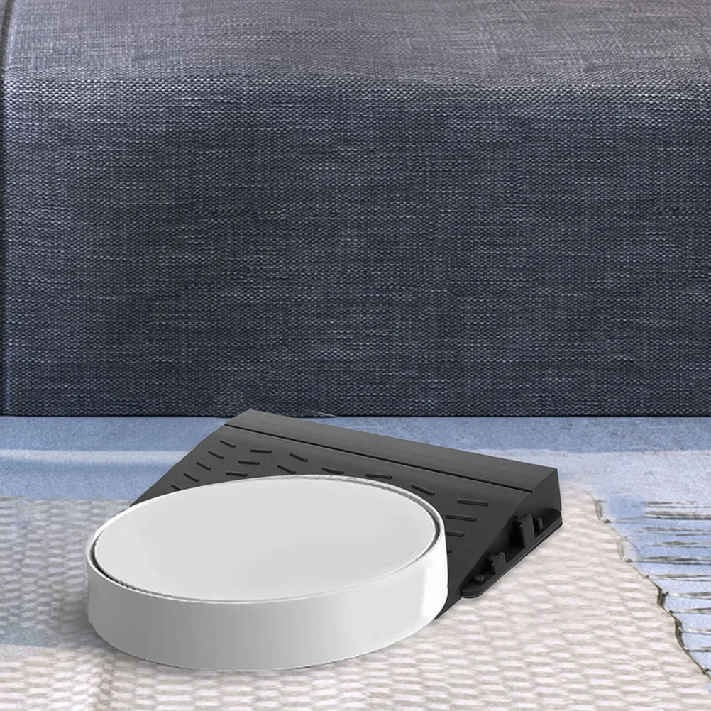 2個入り ロボット掃除機用 スレッショルドランプパッド プラスチック製 ドアウェイトランジションストリップ 滑り止め 室内フロアランプマット 家庭用 オフィス用