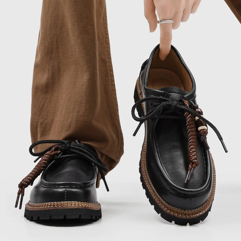 

Light Luxury Retro Men Soft Soled Business Casual Shoes Are Breathable Non Slip Stylish for Daily Wear