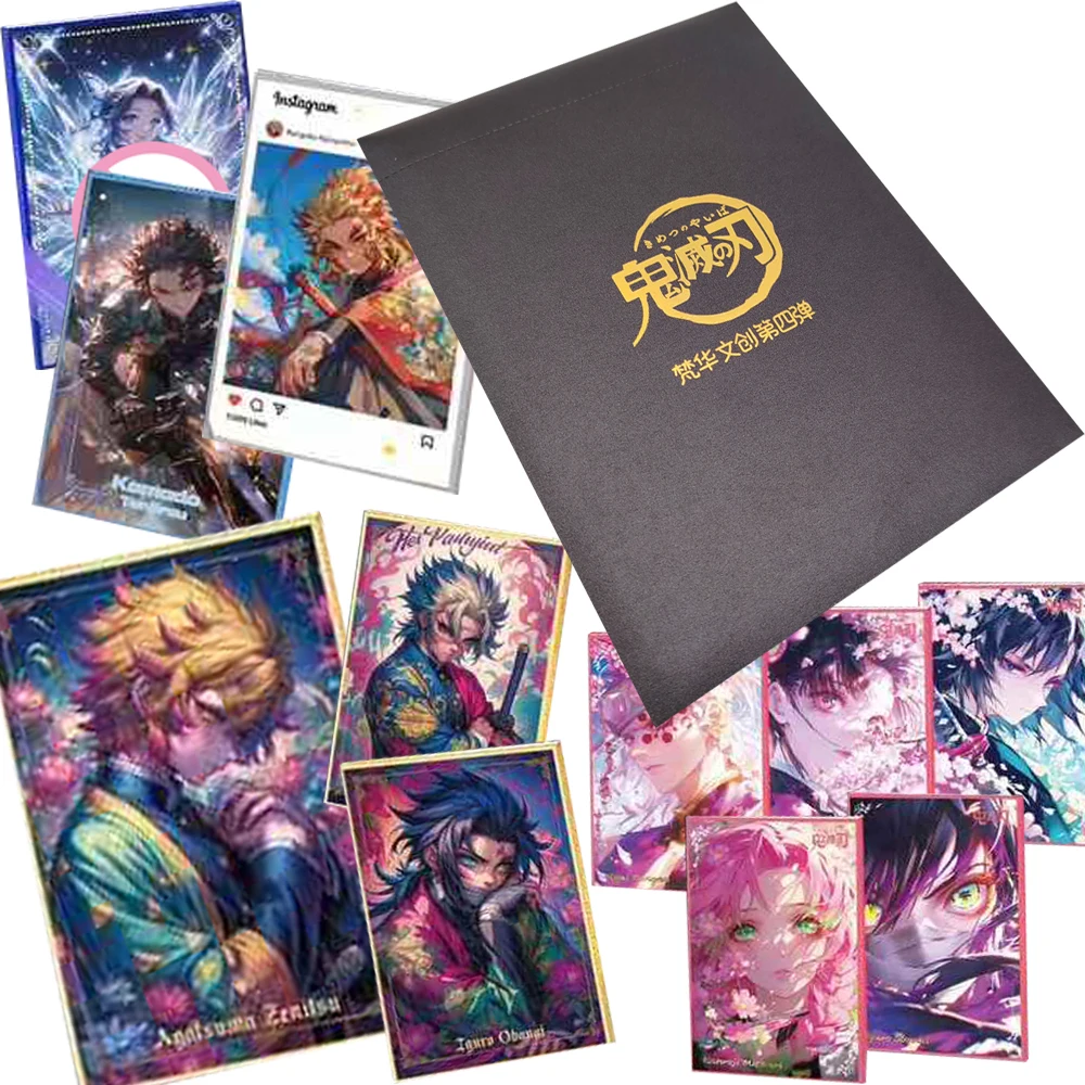 

Demon Slayer Exquisite Hobby Color Paper Collection Cards Children's Favorite Popular Character Cards Trendy Peripheral Gifts