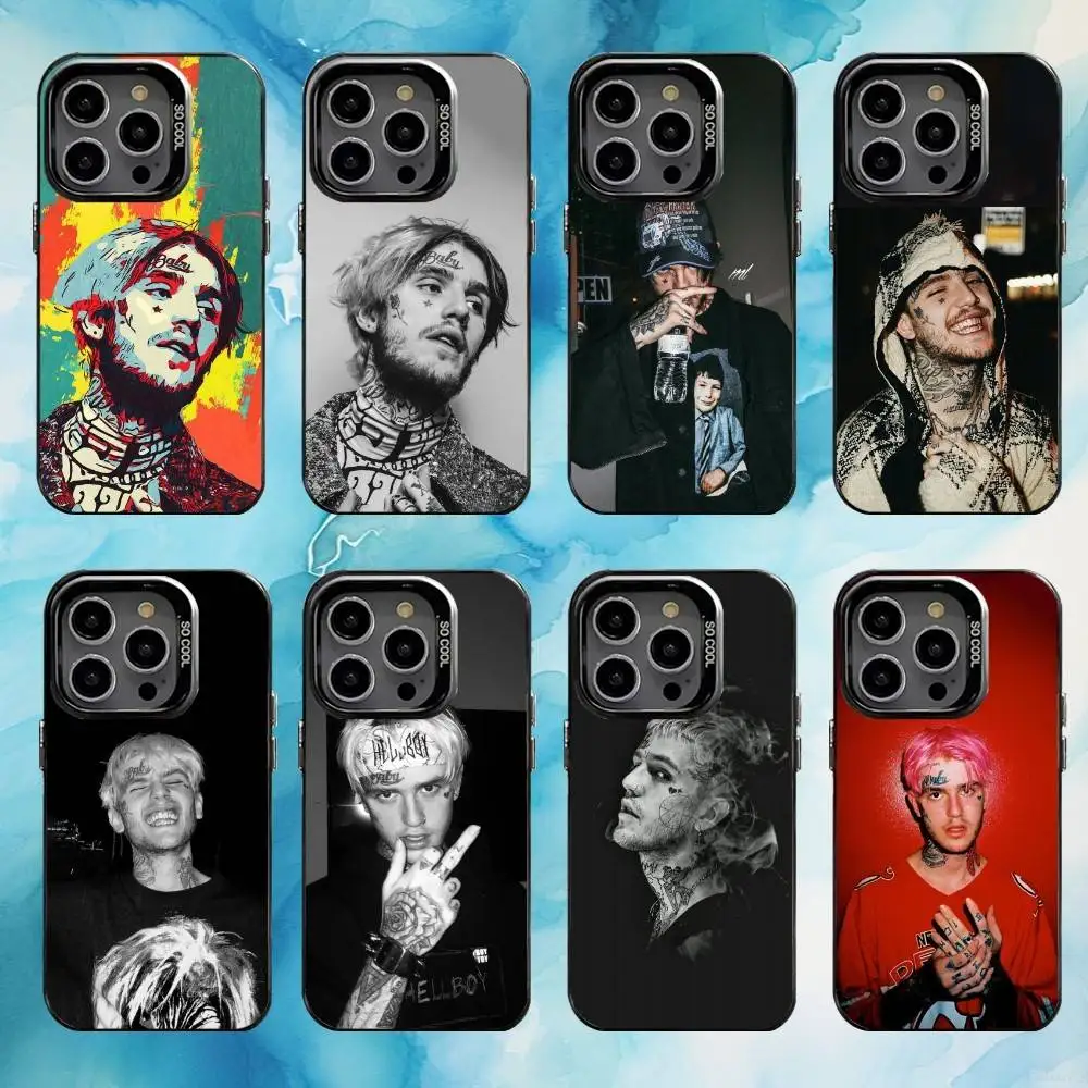 

Lil Peep Star Phone Case For iPhone17,16,15,14,13,12,11 Plus,Pro Max Black Candy Matte Shockproof Cover