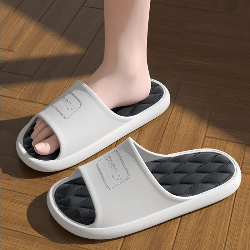 Women wearing slippers for summer outings, new indoor home, bathroom, shower, EVA sandals and slippers