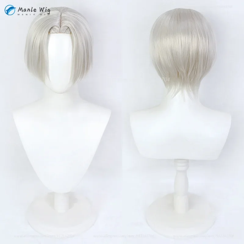 Anime Izana Kurokawa Izana Cosplay Wig Silver White Short Wigs Heat Resistant Halloween Hair Party Women Wigs   Free Wig Cap