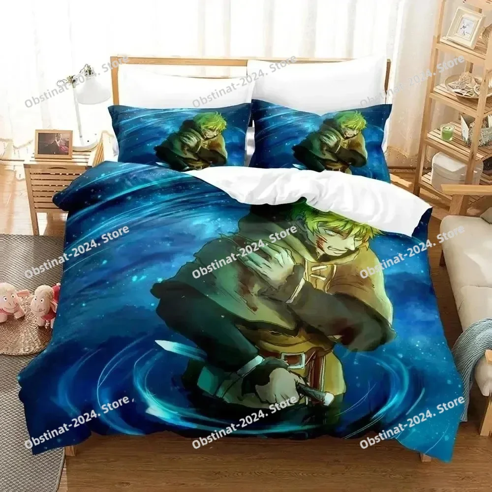 

Anime Vinland Saga Bedding Set Printed Duvet Cover Pillowcase Single Double Style Queen King Size Sets
