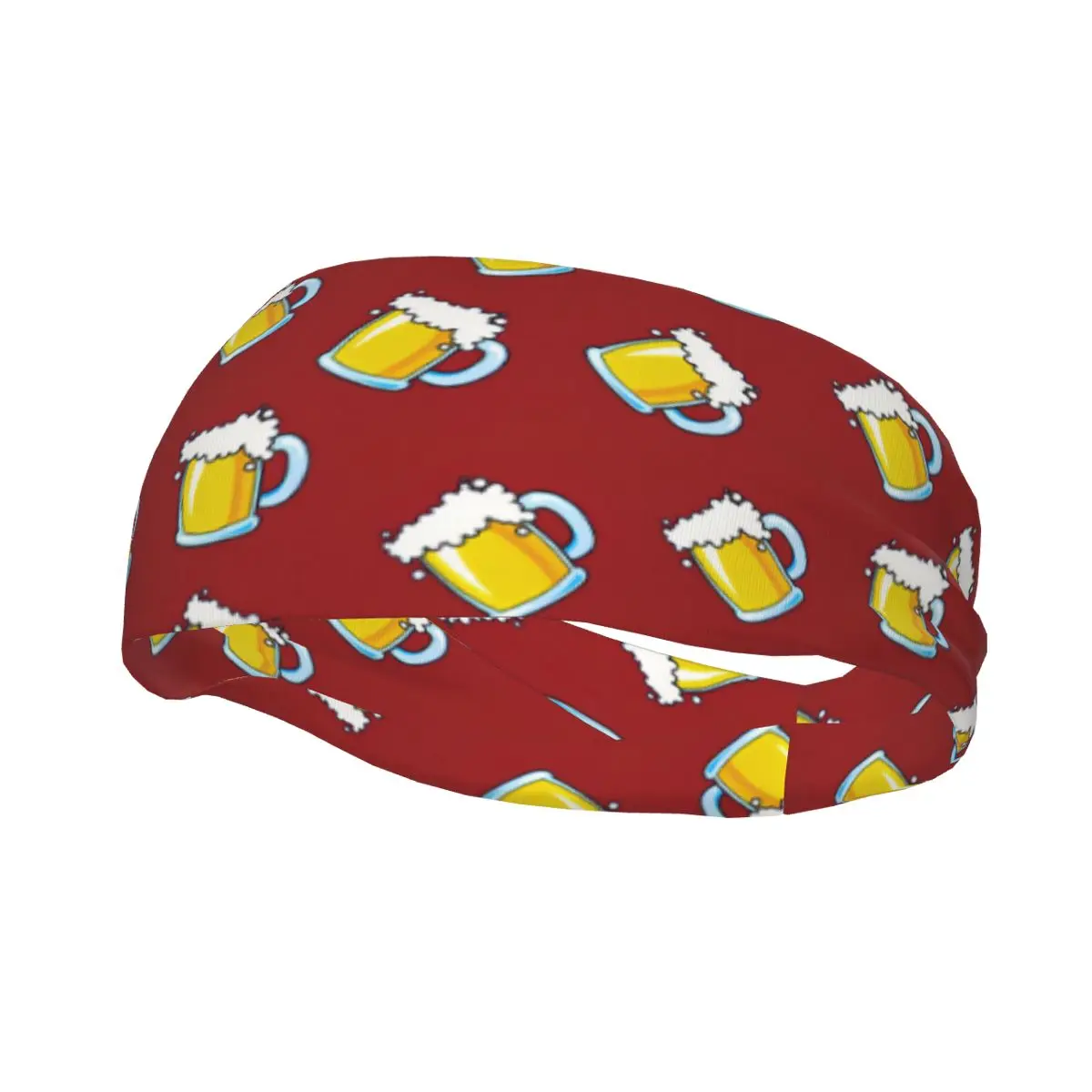 

Sports Sweatband Breathable Headband Sweat Hair Head Band Mug Of Beer Yoga Headband