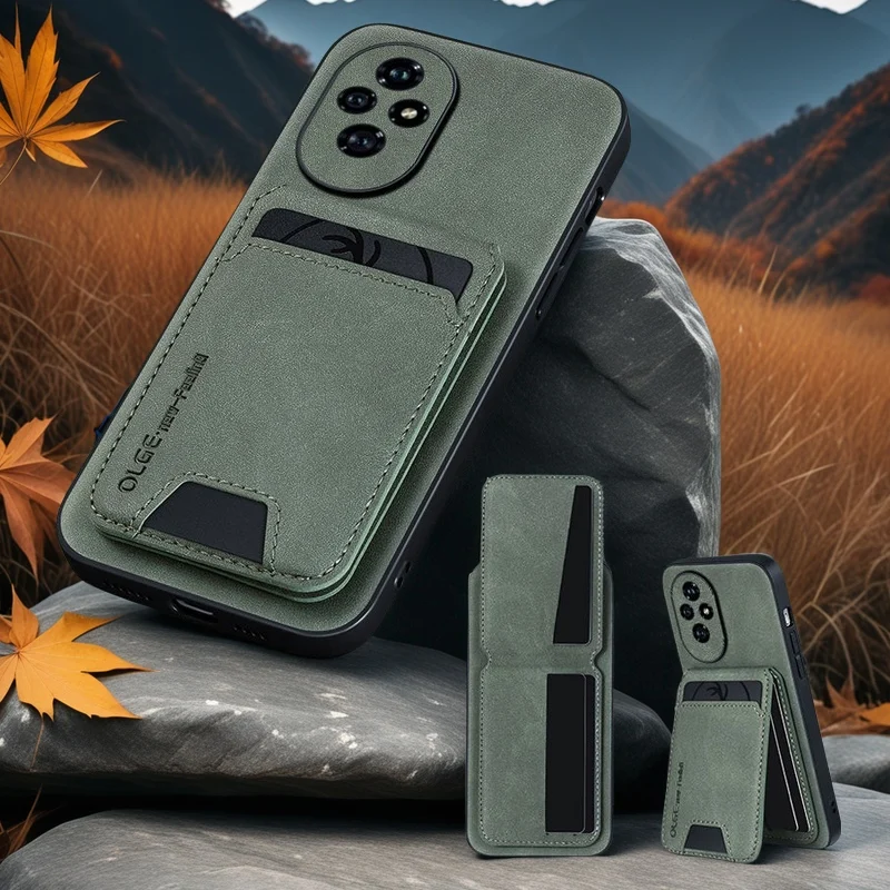 Для Honor 200Pro чехол из искусственной кожи Honor 200/200Lite кожаный кошелек-держатель для карт кожаный чехол