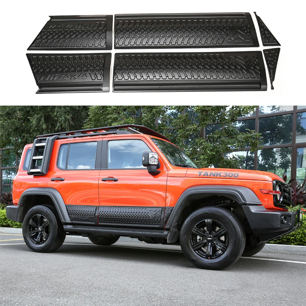 6pcs/set Car Exterior Body Cladding Kits Fit For TANK300 Tank 300 2021+ Off-road 4x4 Styiling Accessories