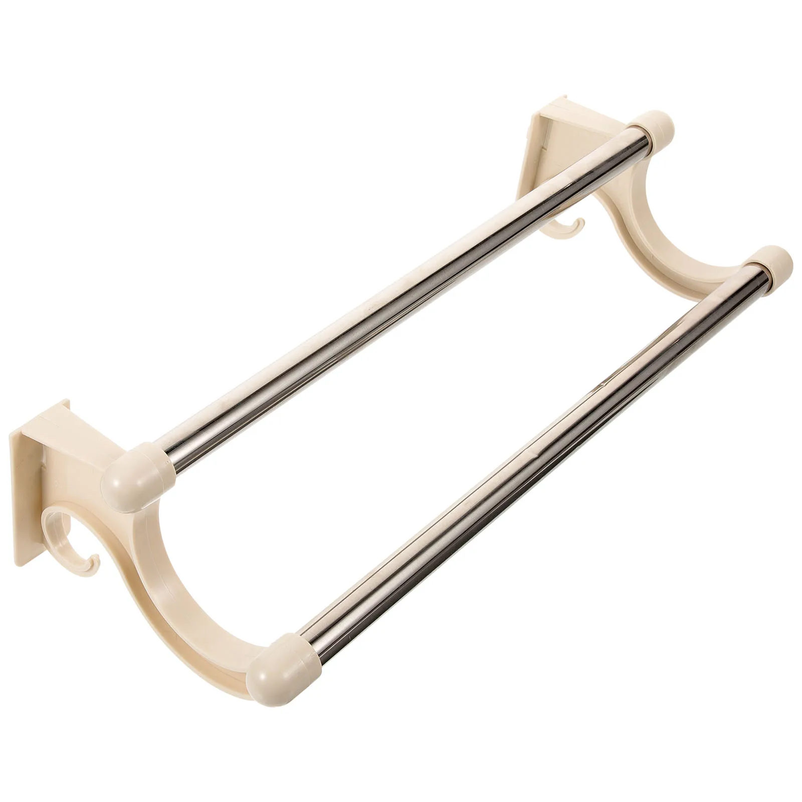 

Double Stainless Bathroom Rack Steel Hand Towel Bar Racks Towel Racks For Bathroom Short Bath Holder Storage