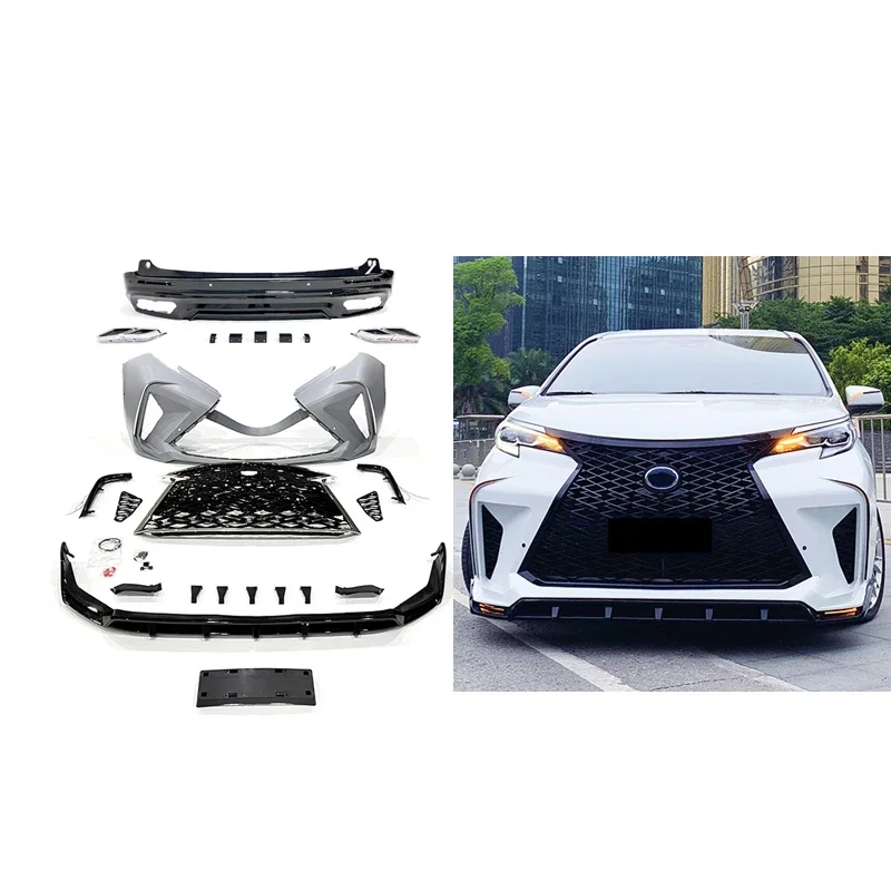 Full Front Bumper Rear Diffuser Body Kit Tuning Parts for  Sienna 2021 2022 Car