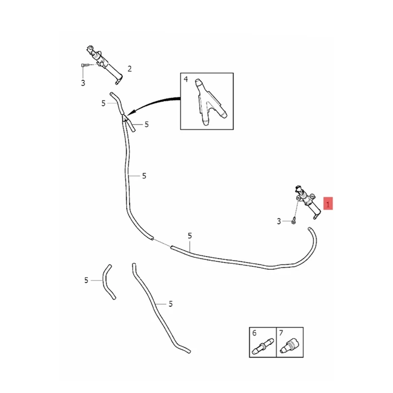Front Headlight Washer Nozzle For Volvo V40 Cross Country 13-2019 Car Head Light Lamp Jet Actuator Nozzle
