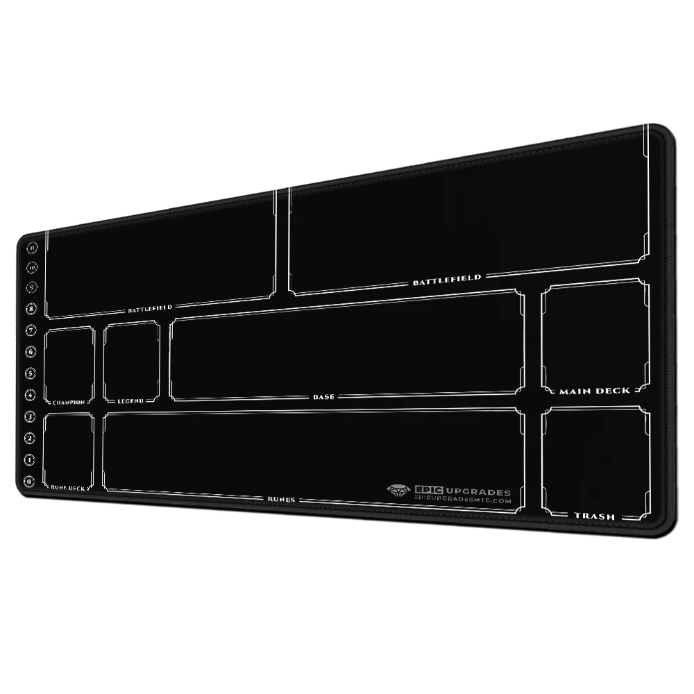 Riftbound Playmat with Zones 24x14 Playmat Fantasy-Themed Play Mat Duel Pads Beginner Card Battles Commander Gaming Deskpad