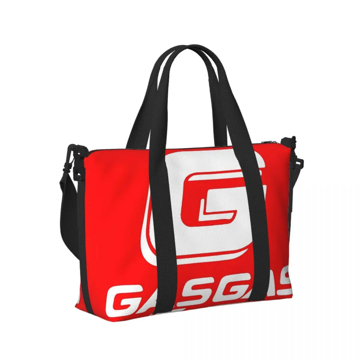 

Custom Gasgas Motorcycle Beach Travel Bag Large Capacity Tote Bags for Gym Sport Women Shopping Duffle Shoulder Bag