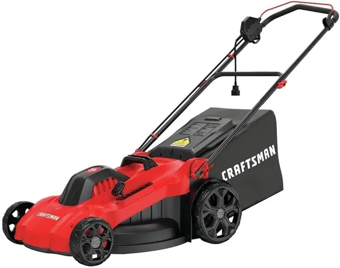 Electric Lawn Mower, 20-Inch, Corded, 13-Ah (CMEMW213), Red