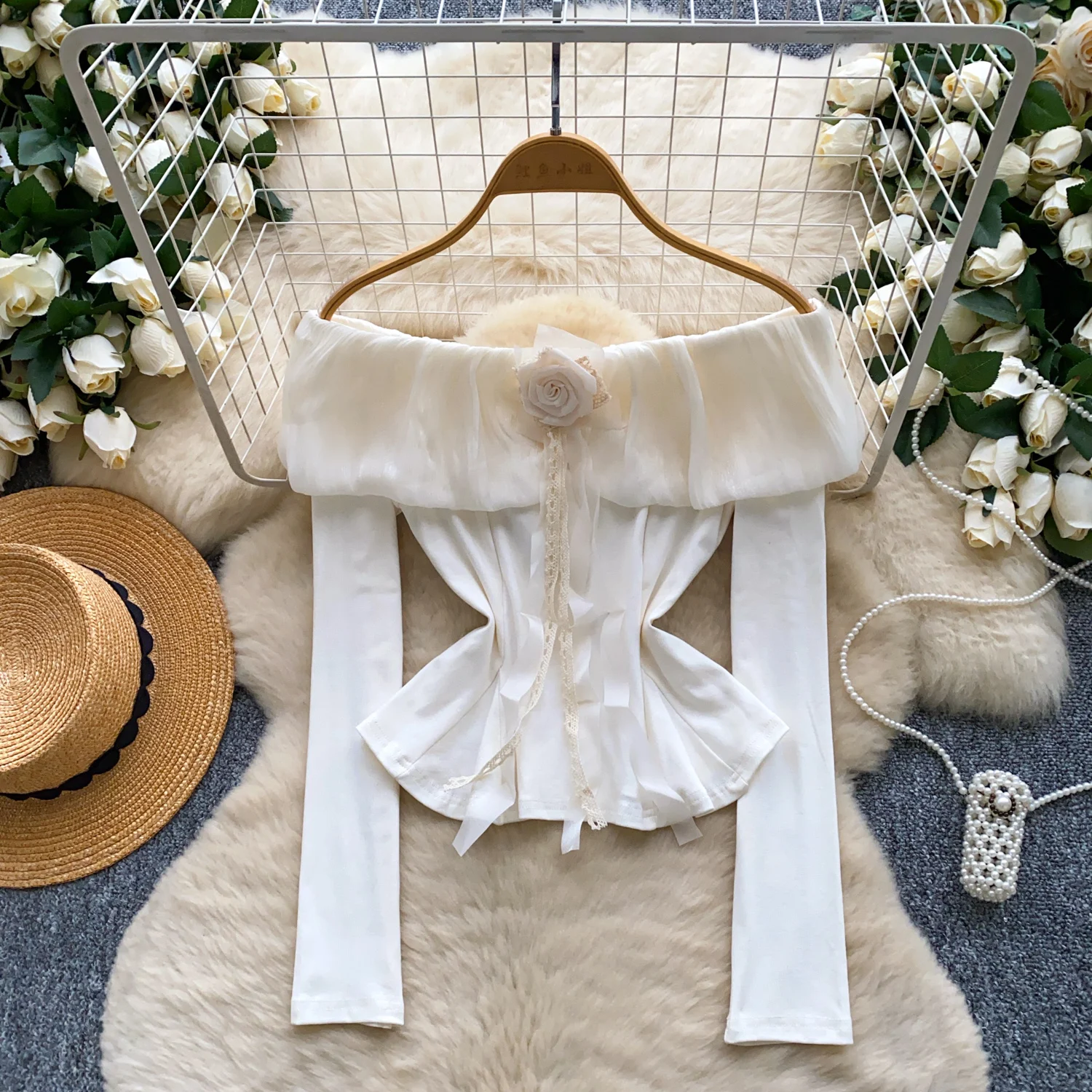 

Женские элегантные милые топы принцессы, футболки, зимние женские 3D цветочный дизайн, модная модная блузка, сексуальная вечерние шикарная уличная одежда