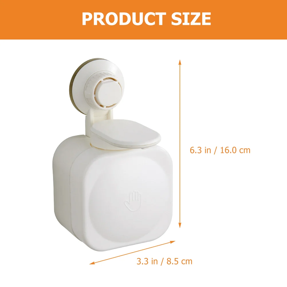 Manual Soap Dispenser Wall Shower Gel Bathroom Mount Suckers for Abs Shampoo Conditioner