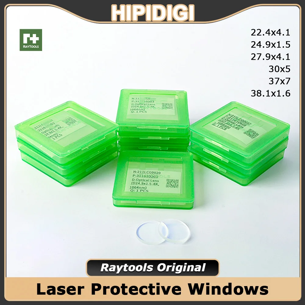 

Raytools Original Laser Protective Windows 37x7 27.9x4.1 22.35x4.1 Fiber Protection Lens for Raytools Laser Cuttiing Machine