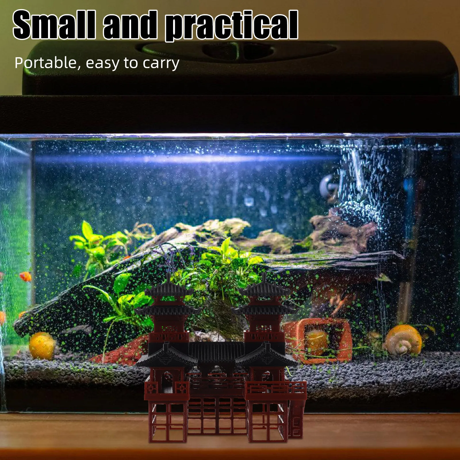 Mini Pagode Duplo Ornamental p - Bonsai Garden Landscape Design avaliação e preço