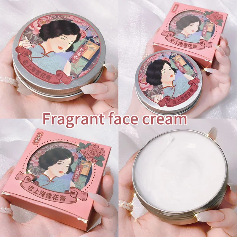 Crema de nieve de Shanghai, producto chino para el cuidado de la piel, crema hidratante nutritiva para manos de mujer, crema facial de marca antigua nacional