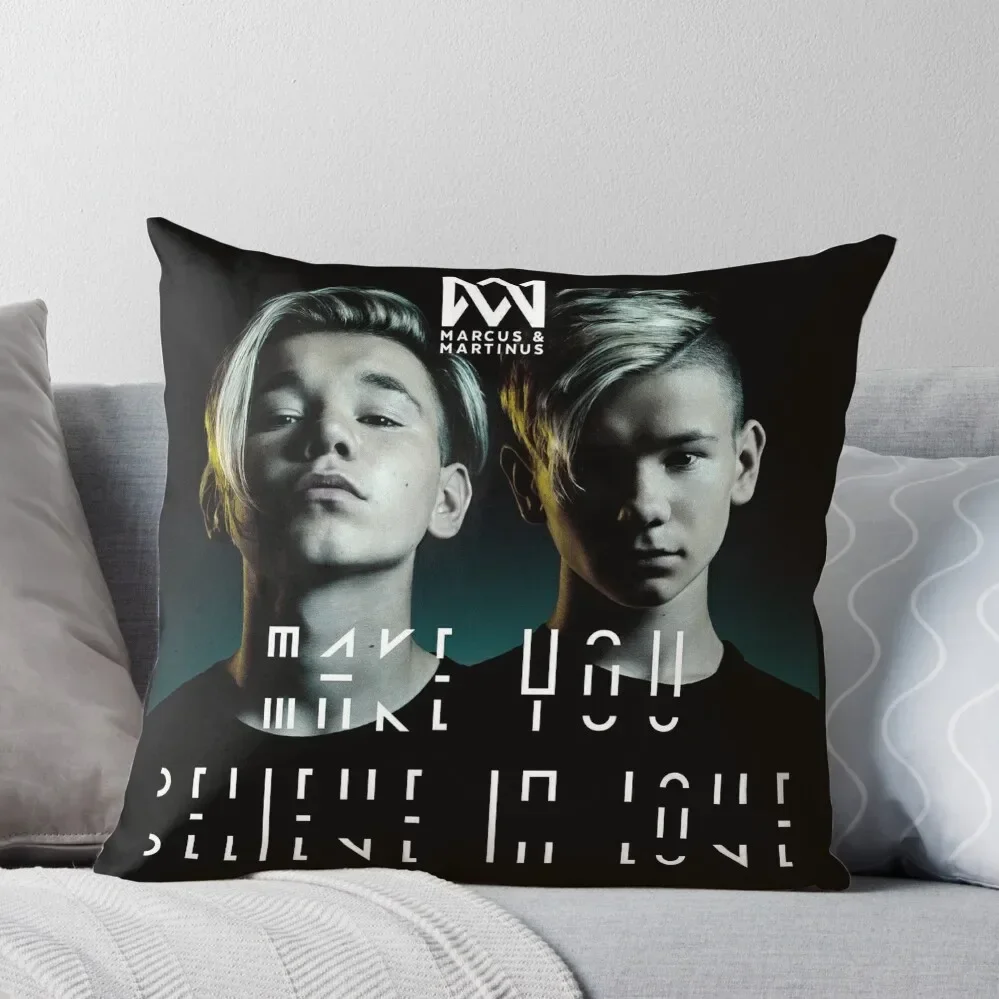 

Marcus and Martinus Throw Pillow autumn decoration home decor items Pillow