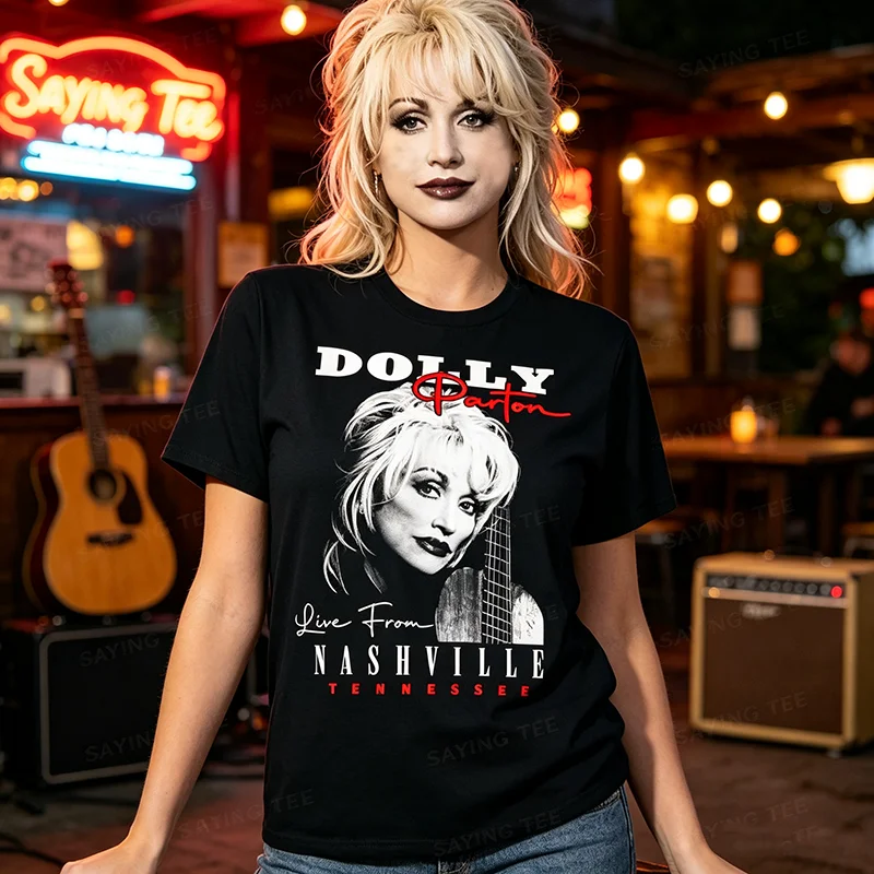 Dolly Parton Live aus Nashville, Tennessee Foto-Porträt T-Shirt – Detail 4