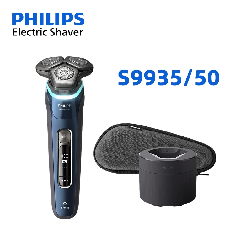 

PHILIPS S9935 Electric Shaver Luxury Gift Set Beard Trimmer Sideburns Charging Base Cleaning Bin Men's Fast Shaving Smart Razor