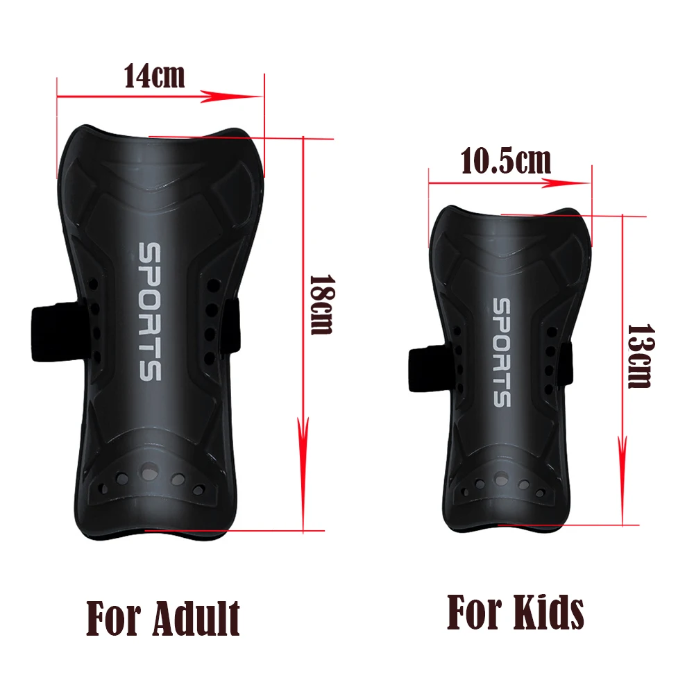 Football Shin Pads Plastic Soccer Guards Leg Protector For Kids Adult Protective Adjustable Gear Breathable Shin Guard 5 Colors