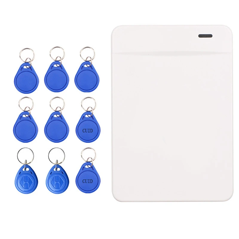 RFID Reader Writer 125Khz 13.56Mhz Copier Duplicator USB Programmer With 5 UID 2 CUID 2 ID Keychain