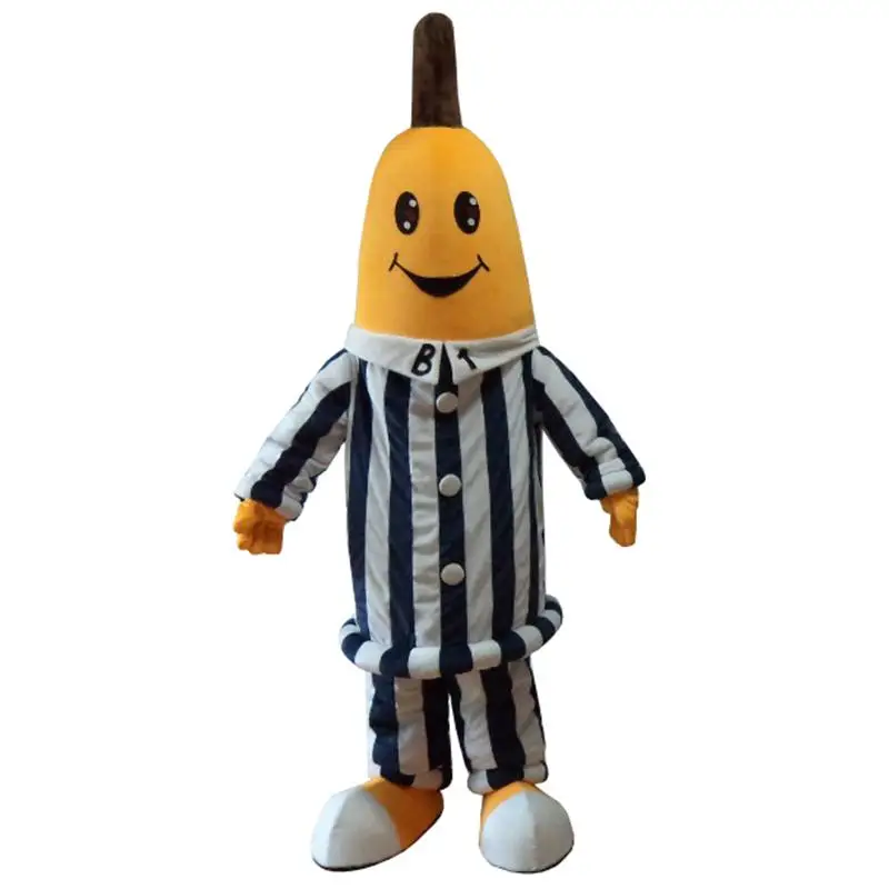 New Adult Halloween Christmas Pajamas Banana Mascotte Fancy Cartoon Mascot Costume Plush Fancy Dress Mascot Costume