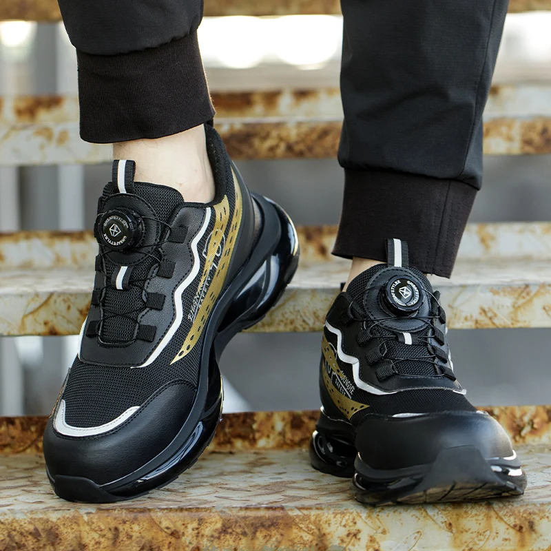 Anti Shock Steel Toe Lightweight Anti-drop Anti-puncture Work Shoes Comfort Indestructible Non Slip Construction Work Shoes