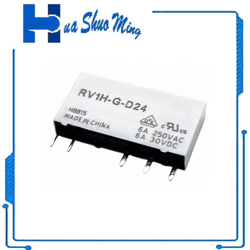 

5Pcs/Lot RV1H-G-D24 24V 6A 24VDC 5pin