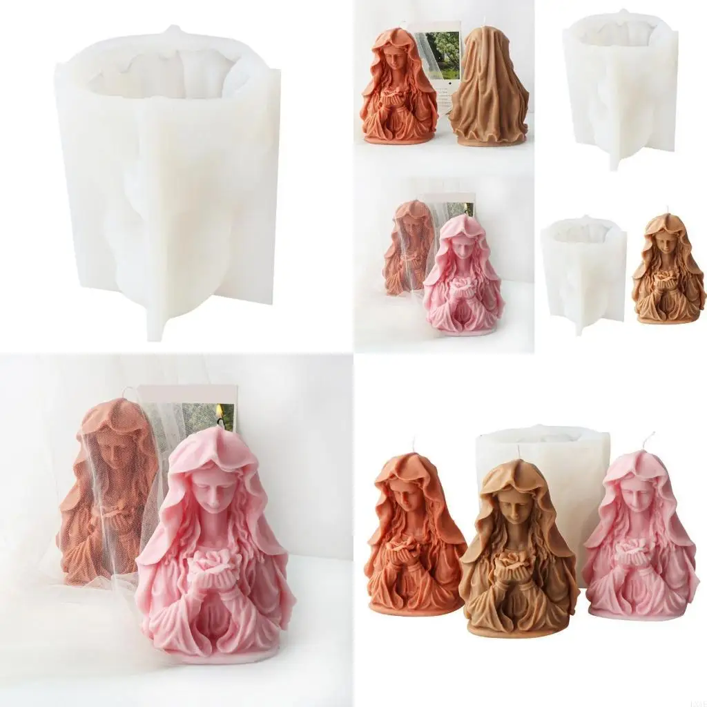 

Holding Flowers Girl Mold Silicone Mold for Crafts and Handmade Gifts