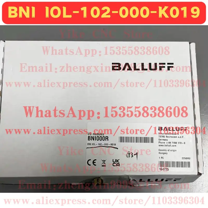 Совершенно новый и оригинальный модуль BNI IOL-102-000-K019 Совершенно новый и оригинальный модуль BNI IOL-102-000-K019