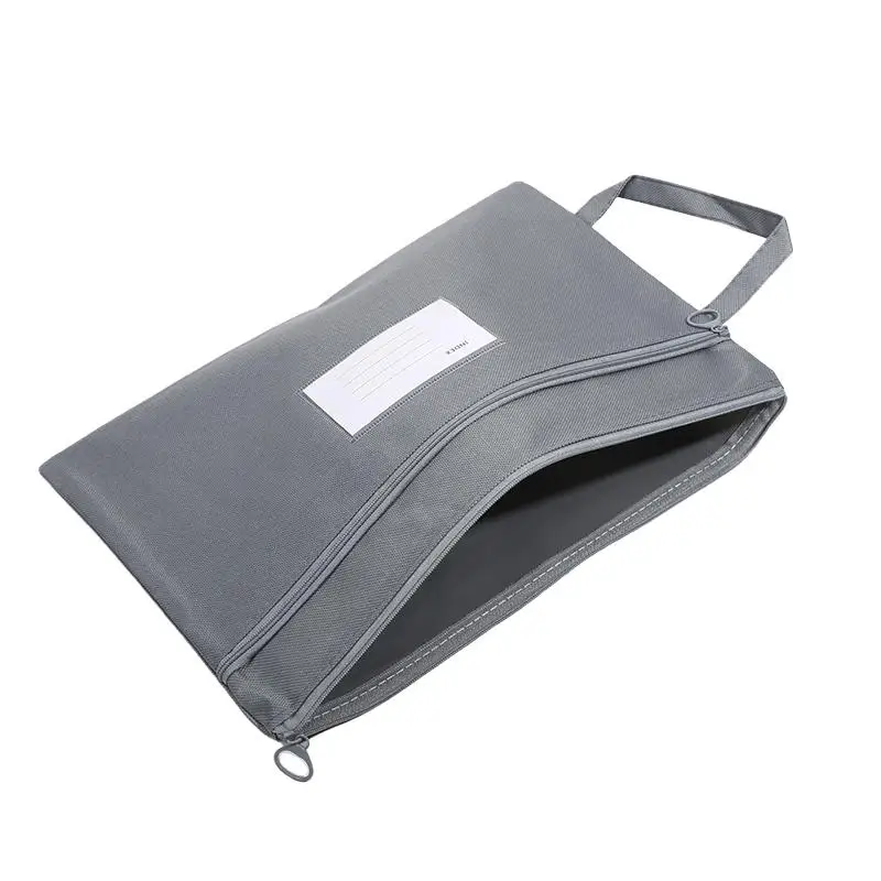 

A4 Double Layer Oxford Cloth Waterproof File Bag Classification Storage Bag Women's Large Capacity Double-layer Tote Bags